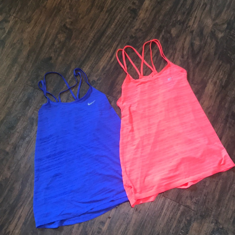 COPY - Lot of 2 Nike Dri-fit strappy running tanks